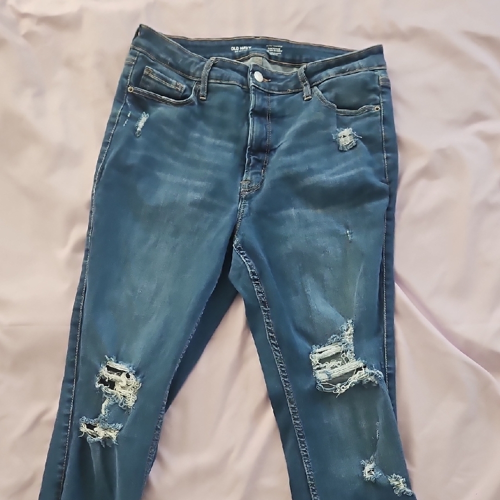 B2G1 Free Jeans 👖 👖 👖Old Navy Distressed Blue Jeans